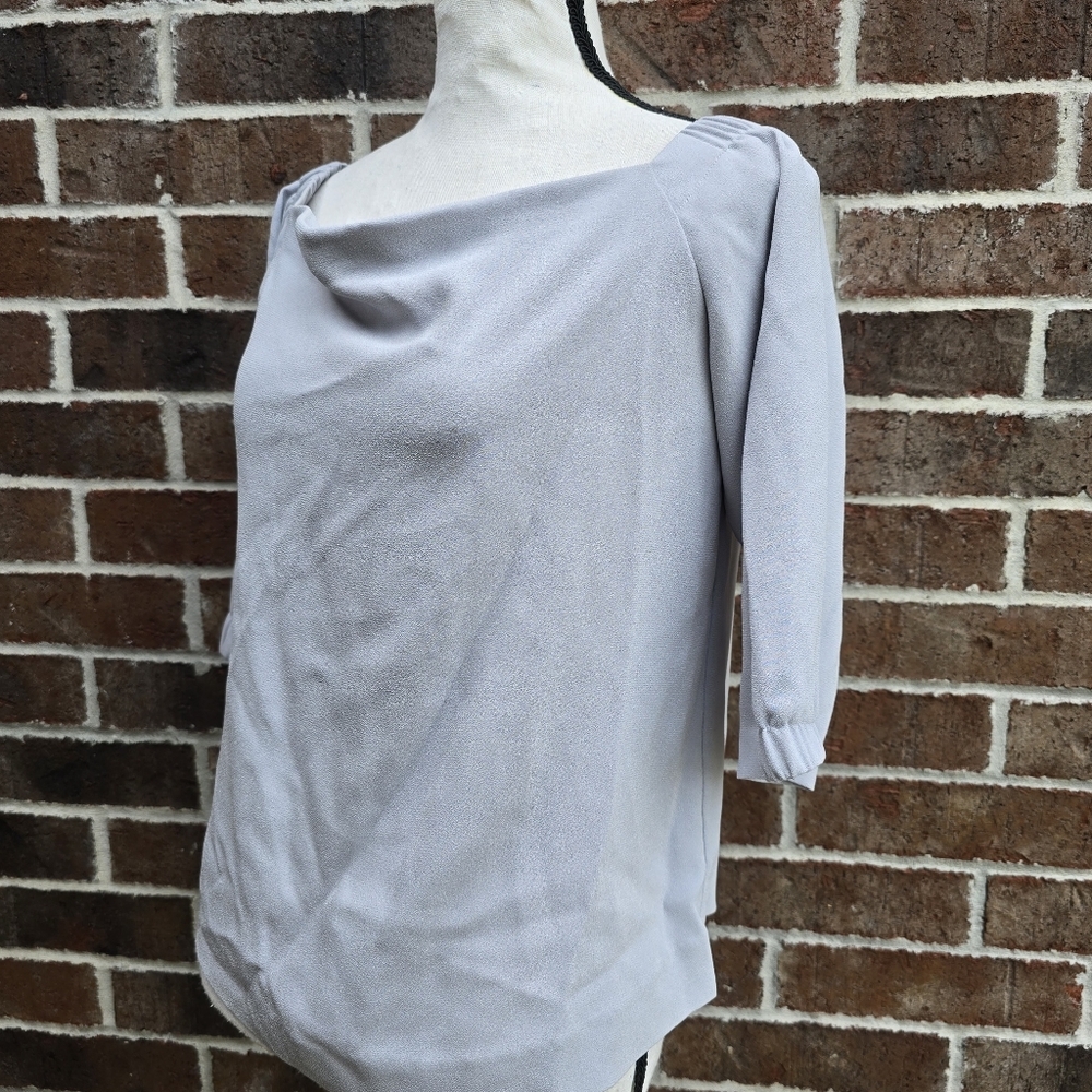 Chico's Black Label Gray Top